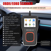 Lecteur de codes OBD2, outil de diagnostic, testeur de batterie, lecteur de codes de panne moteur, données en temps réel, recherche DTC, capture d'écran, 1 an, écran couleur 2,8 pouces