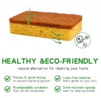 Éponge écologique en cellulose de noix de coco, éponge naturelle pour nettoyer la vaisselle, éponge de cuisine, éponge en sisal écologique, tampons à récurer