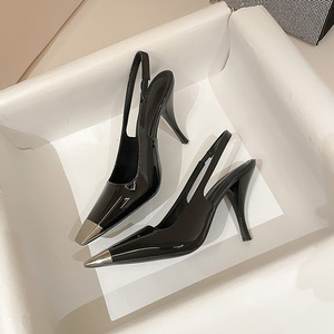 Chaussures à talons bon marché pour femmes, nouveau Design tendance, vente en gros, chaussures de luxe pour femmes, clingback, pantoufles de fête, 2023, 2023 - Product Image 5