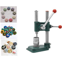 Machine à boutons en métal à commande manuelle de haute qualité et durable, motif circulaire classique, écologique
