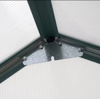 Polycarbonate Serres Double Porte Coulissante Installation Rapide Usine En Gros Option Personnalisée Jardin Bâtiments Kit Rotproof