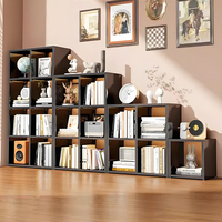 Étagère de rangement en acier à 6 cubes, design moderne, portable et écologique, bibliothèque ouverte équilibrée pour salon et bureau