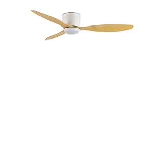 Off-the-shelf Straight Hair Flush Mount Exclusive 3 Leaf >48 Inch Inverter <b>Remote</b> <b>Control</b> AC 6-Speed LED Household <b>Ceiling</b> Fan - Product Image 1