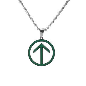 2024 collier de diamants taille princesse à la mode avec pendentif goutte de flèche Mini caméra cachée Bracelet accrocheur sur chaîne à maillons - Product Image 1