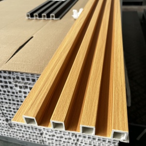 WPC geprofileerde wandpanelen PVC plaat geslaten WPC paneel interieurdecoratie groothandelsprijs PVC binnenwandbekleding - Product Image 4