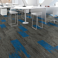 Moquette modulaire de luxe HDWJ pour bureaux commerciaux, en fil mélangé, moderne, résistante aux taches, pour couloirs de bureaux