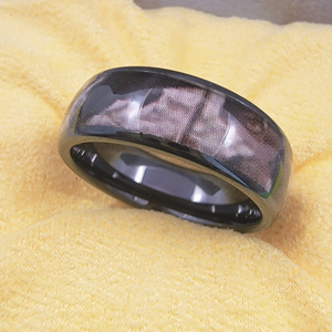 Hotel Office Access Control NFC Ring Pattern NTAG216 Ceramic Black IP68 Waterproof Smart Ring for Door Lock <b>Security</b> Membership - Product Image 3