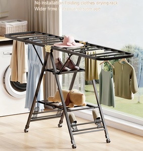 Tendedero Plegable para Ropa, Tendedero Móvil con Forma de Ala, Tendedero para Balcón - Product Image 2