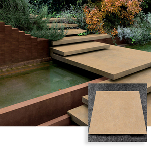 Adoquines antidérapantes pour extérieur, carreaux de <span class=keywords><strong>sol</strong></span> extérieurs, 20 mm, pavés en porcelaine brun clair pour <span class=keywords><strong>sol</strong></span>, 60x60, céramique - Product Image 1