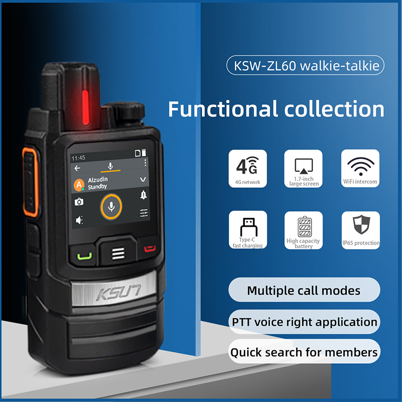 KSUN ZL60 PTT GSM POC Radio - 1000 Mile Range Group Call