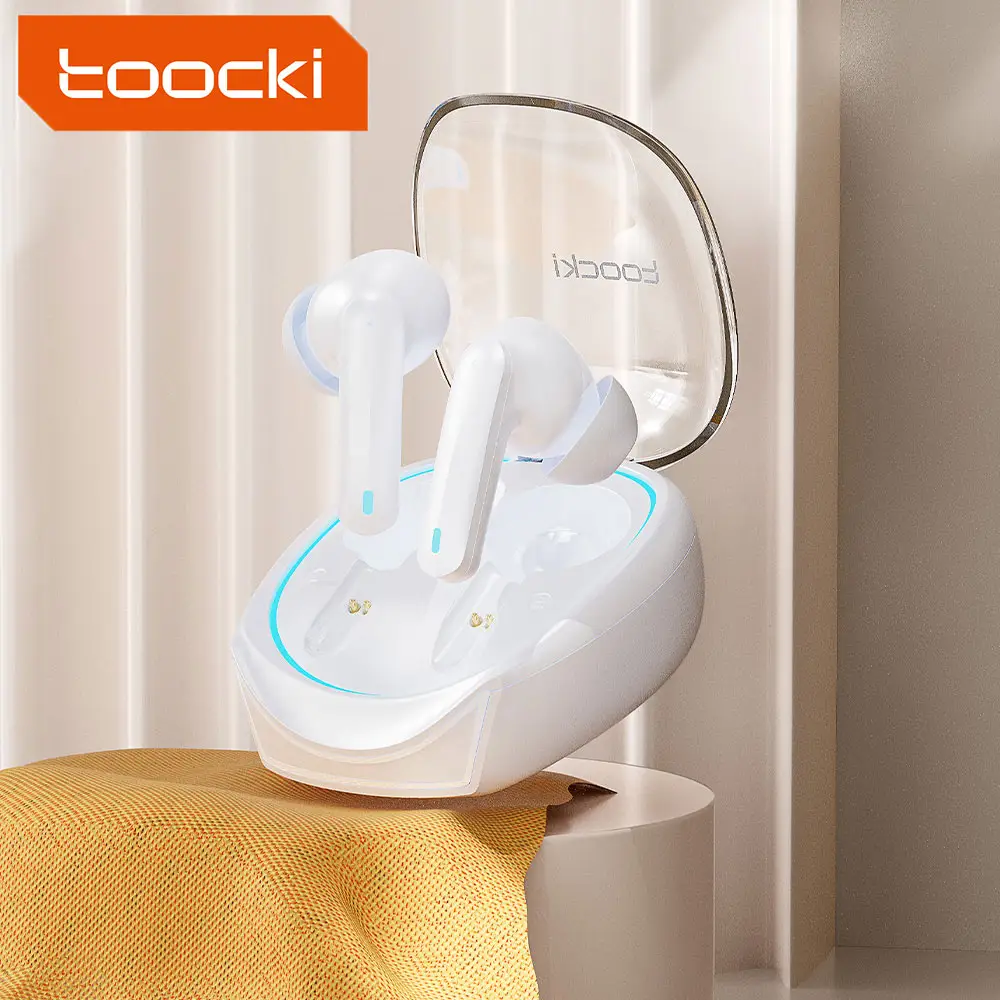 Toocki Cómodo auricular Bluetooth 40 horas de larga duración Auriculares para juegos Auriculares internos con la mejor calidad de sonido