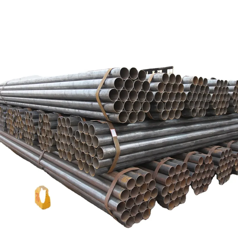 Tubos de carbono sin costura para construcción, tubos de acero soldado de gran diámetro, ASTM A53 A106