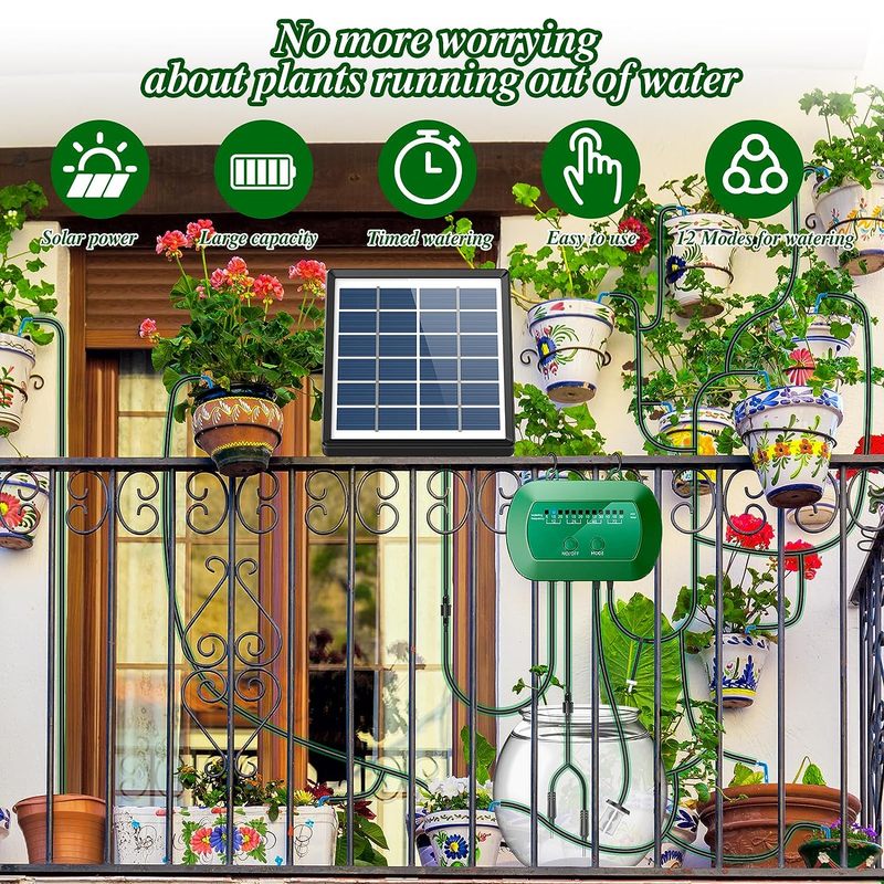 Solar Micro Drip Plants Watering System