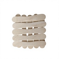 Bâtonnets de crème glacée en bois jetables écologiques et flexibles de 94 mm, faits maison, avec logo personnalisé, qualité alimentaire, vente en gros