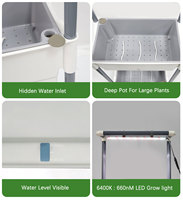 Kit de démarrage de jardin intérieur auto-arrosant à 3 niveaux EDKFARM Smart Home, système de culture hydroponique de légumes, source Indonésie