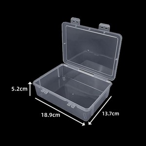 Plastic <b>Storage</b> <b>Box</b> Rectangle 1950 Covered Organizing Container For Parts Jewelry Samples Stationery - Product Image 4