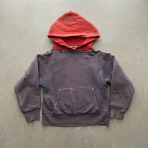 Pull à capuche doublé uni classique en coton bicolore, effet vieilli, délavé <span class=keywords><strong>soleil</strong></span>, délavé à l'acide, style vintage, vierge, pour fabricants - Product Image 3