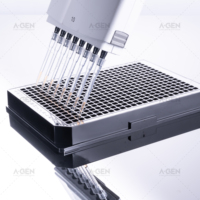 Fournitures de laboratoire, plaques ELISA à 384 puits, fond plat, détachables, haute absorption, PS, consommables de laboratoire