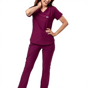 Nouvelles tenues médicales personnalisées en polyester, rayonne et élasthanne – Ensembles d'uniformes d'infirmière pour hôpitaux et cliniques - Product Image 4
