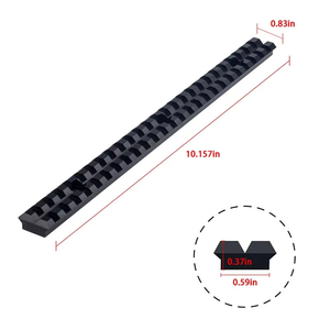 Plateforme de base ultra-longue de 257 mm à 25 emplacements pour l'installation d'équipements extérieurs, adaptateur de rehausseur en alliage d'aluminium durable - Product Image 1
