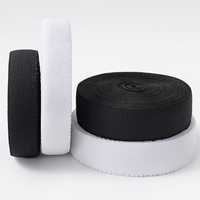 Ruban élastique large personnalisé en gros 20MM en nylon et élasthanne, bande élastique picot pour la couture de sous-vêtements, ceinture et accessoires vestimentaires