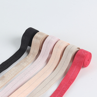 Échantillon Gratuit - Sangle de soutien-gorge élastique personnalisée, douce et brillante pour femmes, en nylon, confortable et durable, sangle haute ténacité
