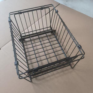 Panier pliable en fil métallique avec feuille de PVC, bacs de rangement pour garde-manger, congélateur, cuisine, placard, camping et organisation domestique - Product Image 5