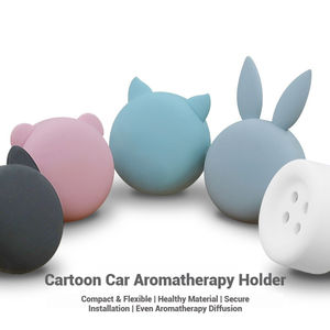 Diffuseur de parfum pour voiture en silicone créatif en gros, diffuseur d'aromathérapie de dessin animé avec élimination des odeurs et sans électricité - Product Image 4