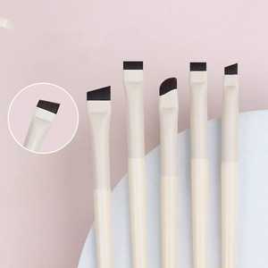 Pinceau à maquillage souple personnalisé pour eye-liner, poils synthétiques, manche en plastique, pour anticernes, baume à lèvres, détails, sourcils, pochoir, teinture - Product Image 5