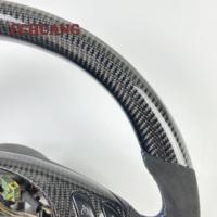 Volant en fibre de carbone de haute qualité pour BMW M3 E46 E39 E53 330ci 325i Volant de voiture personnalisé en cuir fabriqué à la main