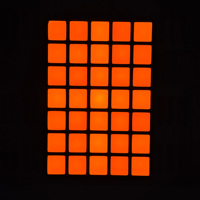 Pantalla LED Profesional de Matriz de Puntos 5x7 Píxeles Cuadrados, Módulo de Caracteres Estándar para Unidades de Visualización de Relojes Digitales