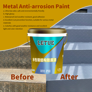 Revestimiento Líquido Acrílico Resistente a la Abrasión y Prevención <span class=keywords><strong>de</strong></span> la Oxidación, <span class=keywords><strong>Pintura</strong></span> <span class=keywords><strong>de</strong></span> Conversión <span class=keywords><strong>de</strong></span> Óxido Metálico a Base <span class=keywords><strong>de</strong></span> Agua para Acero Metálico - Product Image 2
