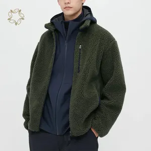 环保防风外羊毛夹克可持续男士羊羔羊夹克羊皮夏尔巴大衣