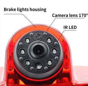 Cámara de marcha atrás PZ para <span class=keywords><strong>Peugeot</strong></span> Expert/<span class=keywords><strong>Traveller</strong></span> Citroen Jumpy/SpaceTourer y para Toyota ProAce (2007-2016) Luz de freno integrada - Product Image 3