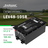 Fabrikpreis LiFePO4 Lithium-Ionen-Batterien für Golfcarts, Tiefzyklus-Akkus für Elektro-Golftrolleys und Mobilitätsroller