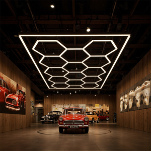 Phares hexagonaux LED et lumières hautes, lumière de détail hexagonale, lumières hexagonales de gymnastique, lumières hexagonales pour salon de coiffure - Product Image 4