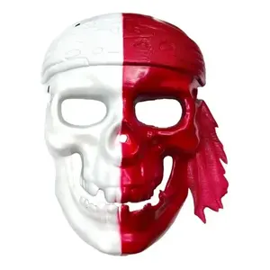 Masque de pirate crâne/squelette en différentes couleurs, costume de cosplay d'Halloween avec lumières LED pour fête et mascarade - Product Image 1