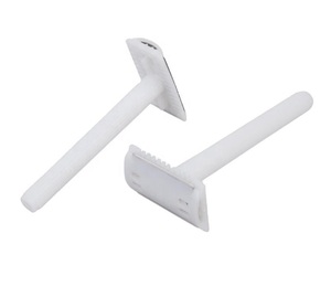 Maquinilla de Afeitar Desechable de Doble Filo, Esterilizada, de Grado Médico, Herramienta de <span class=keywords><strong>Afeitado</strong></span> de Plástico para Preparación Quirúrgica y Uso Diario en el Hogar - Product Image 1