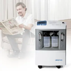 longfian Factory direct sales double flow bottle 10L medical oxygen concentrator suitable for home care and hospital use