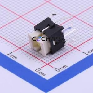 TSL061G72-250B Tactile Switch Through hole,6x6mm Switch Single Pole Single Throw Rectangle Button 2.5N Through Hole - Product Image 1