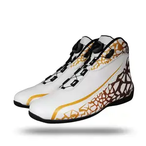 Hot Selling Genuine Leather Men Kart Racing Shoes Wholesale Cheap Price High Quality Women Comfortable Racing Shoes