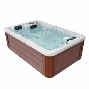 อ่างน้ำวนนวดสปา2คนอ่างอาบน้ำร้อนสันหลังยาวกลางแจ้งอ่างน้ำวน - Product Image 4