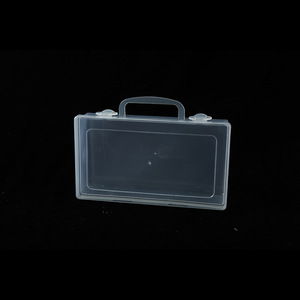 Transparent Portable Medicine Box Rectangle Covered Storage Container For Cosmetics Jewelry Small Items Daily Necessities - Product Image 2