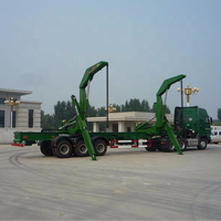 Camion de conteneur de poussoir latéral de remorque de conteneur de chargement d'individu, semi remorque de chargement latéral