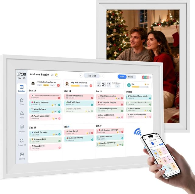 10.1 15.6 21.5 Inch Digital Calendar Electronic Day Clock Smart Photo Frame Wall Mounted Digital Picture Frame for Home Office