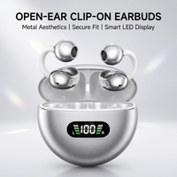 Headset Olahraga Anti Air Peredam Kebisingan Custom, Klip Headset Gaming True Tws Nirkabel Bass Earphone Earbuds dengan Mic