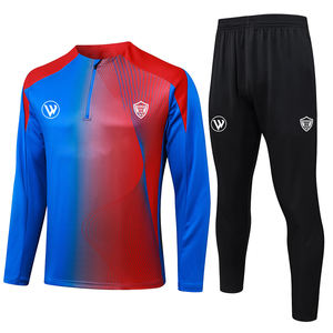 2025 2026 Grosir Setelan Olahraga Sepak Bola Vintage Pria Maillot De Sport De Football Seragam Setengah Resleting Tuta Da Calcio Setelan Olahraga Sepak Bola - Product Image 2