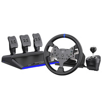 Volant de jeu PXN V99 avec retour de force, rotation réglable à 900 et 270 degrés, sortie de simulation de course automobile