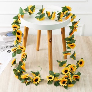 Artificial Sunflower Vines Silk Bouquet Hanging <b>Wall</b> <b>Decor</b> Indoor Outdoor Home Decoration - Product Image 5