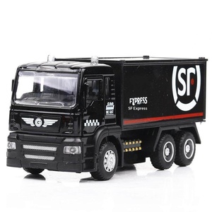 Camión de Juguete de Metal Fundido a Presión a <span class=keywords><strong>Escala</strong></span> 1:50, Personalizado para Niños, con Seis Ruedas y Función de Retroceso, para Niños de 5 Años en Adelante - Product Image 1